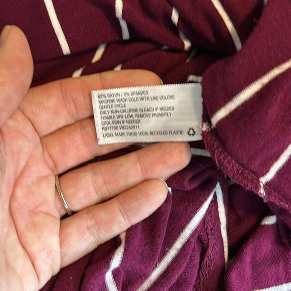 Merona stretch rayon jersey knit striped sleeveless maxi dress. - Picture 6 of 6